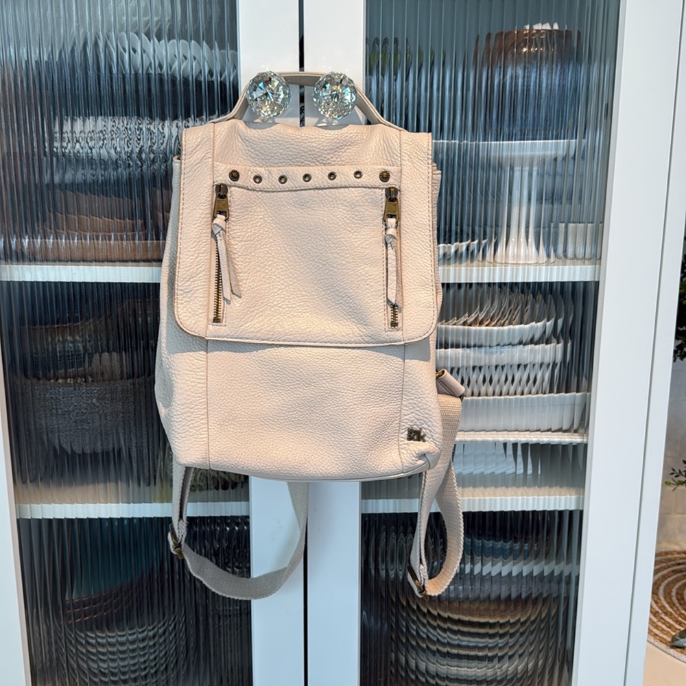 The Sak Cream Leather Backpack